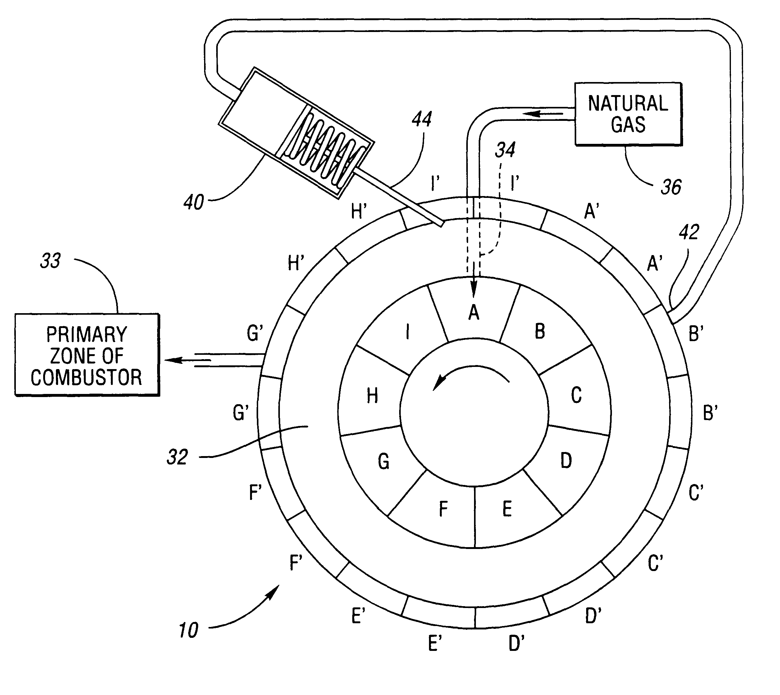Method and apparatus for compressing gaseous fuel in a turbine engine
