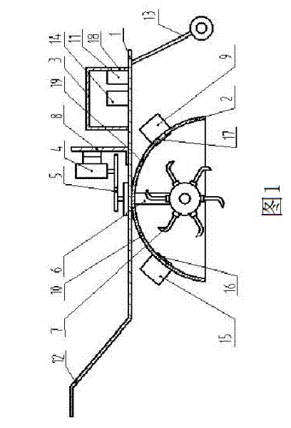 Microwave rotary tiller for eliminating root-knot nematodes