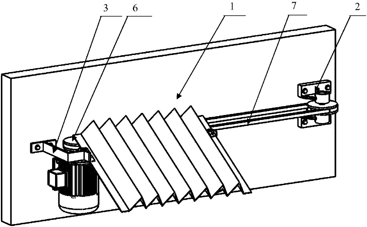 Shading device for vehicle-mounted pavement crack detection system based on flexible cover