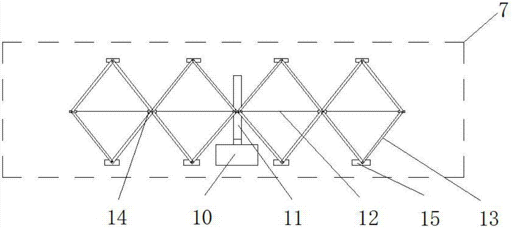 Metal casting smelting and clamping integrated device