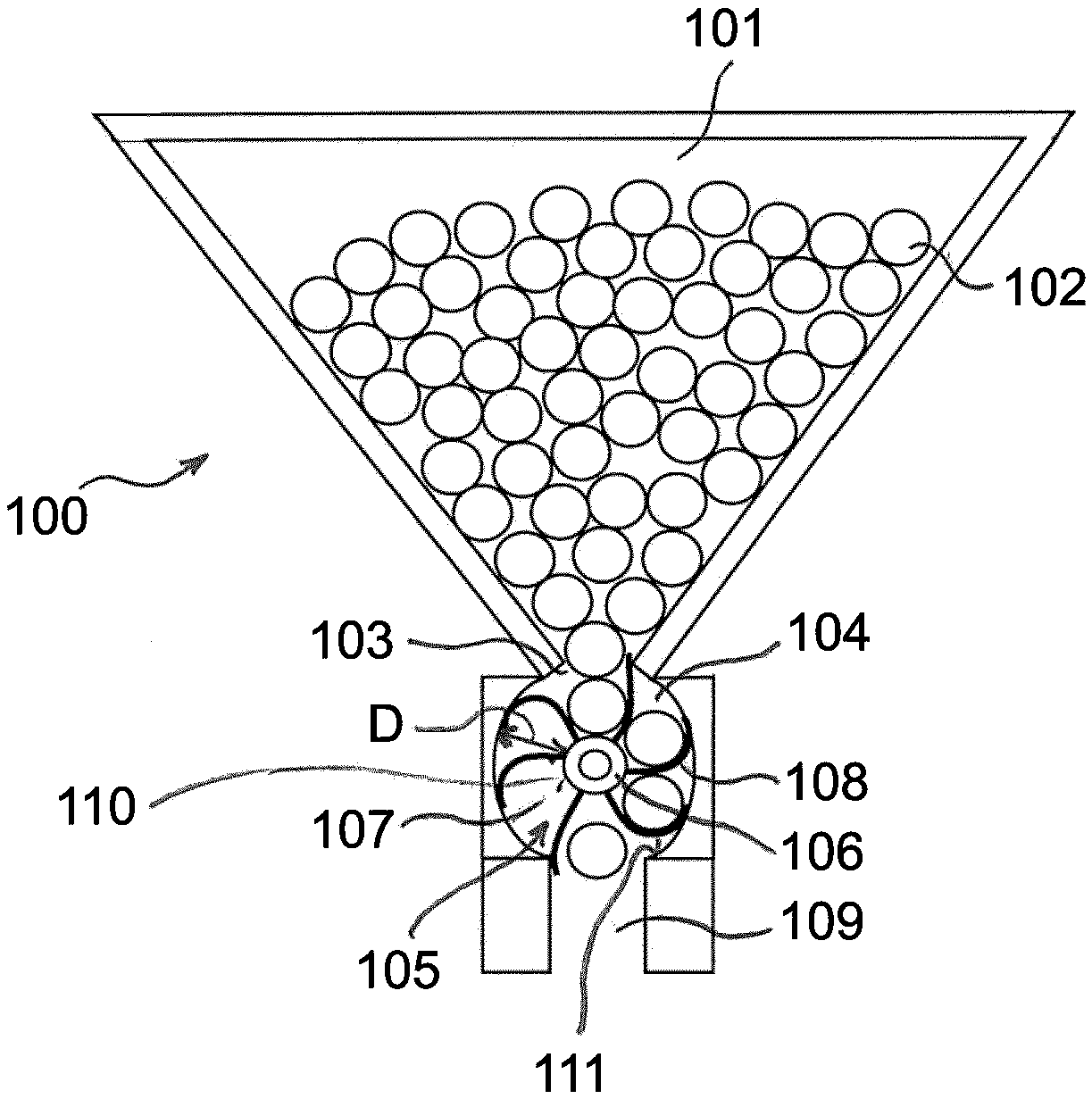 Metering device for shaped cleaning-agent bodies in domestic dishwashers