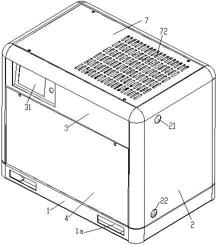 Vortex unit component assembly cabinet and assembly method thereof