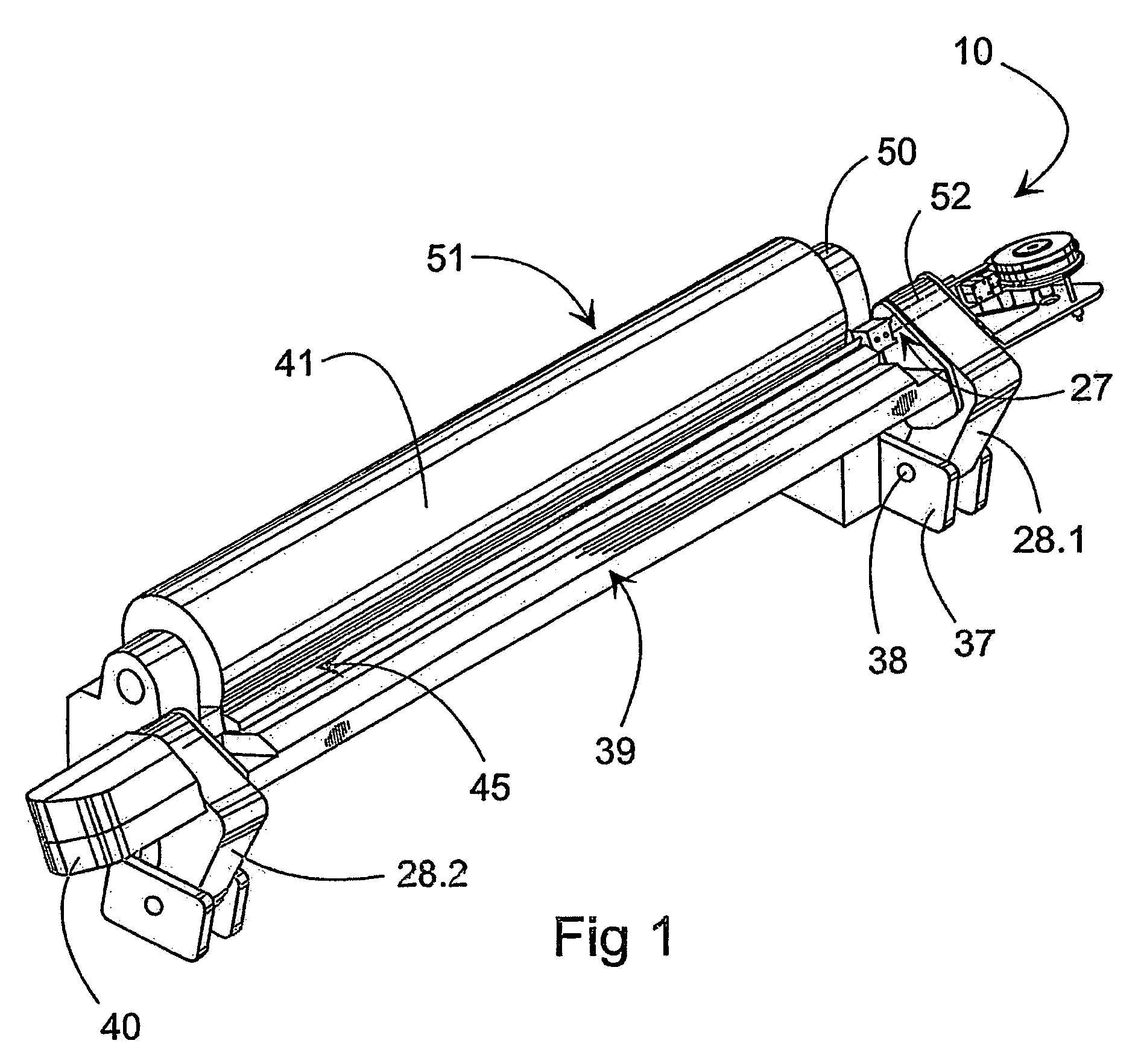 Equipment and method for changing a blade in a coating device