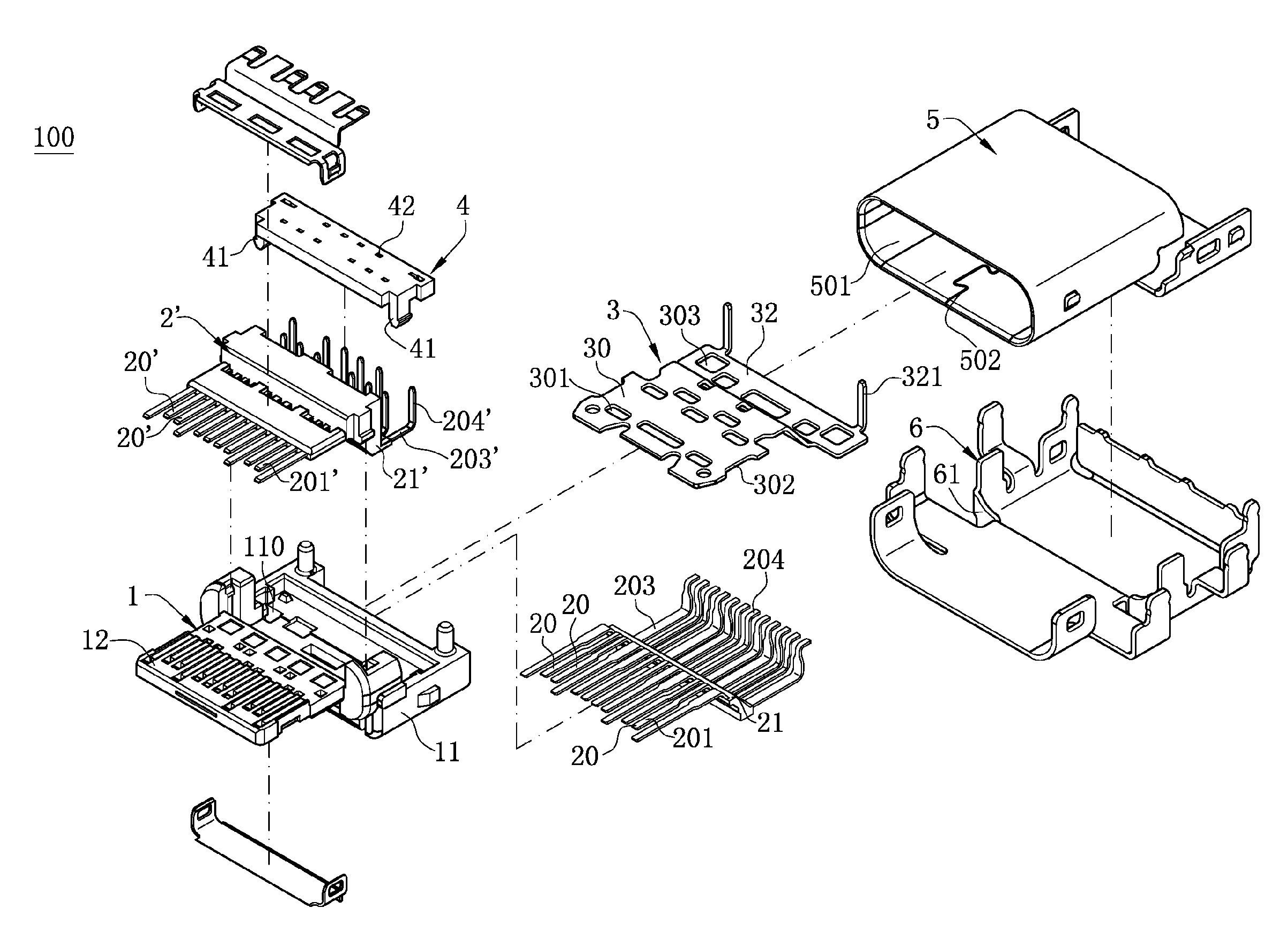 Electrical connector with a positioning member