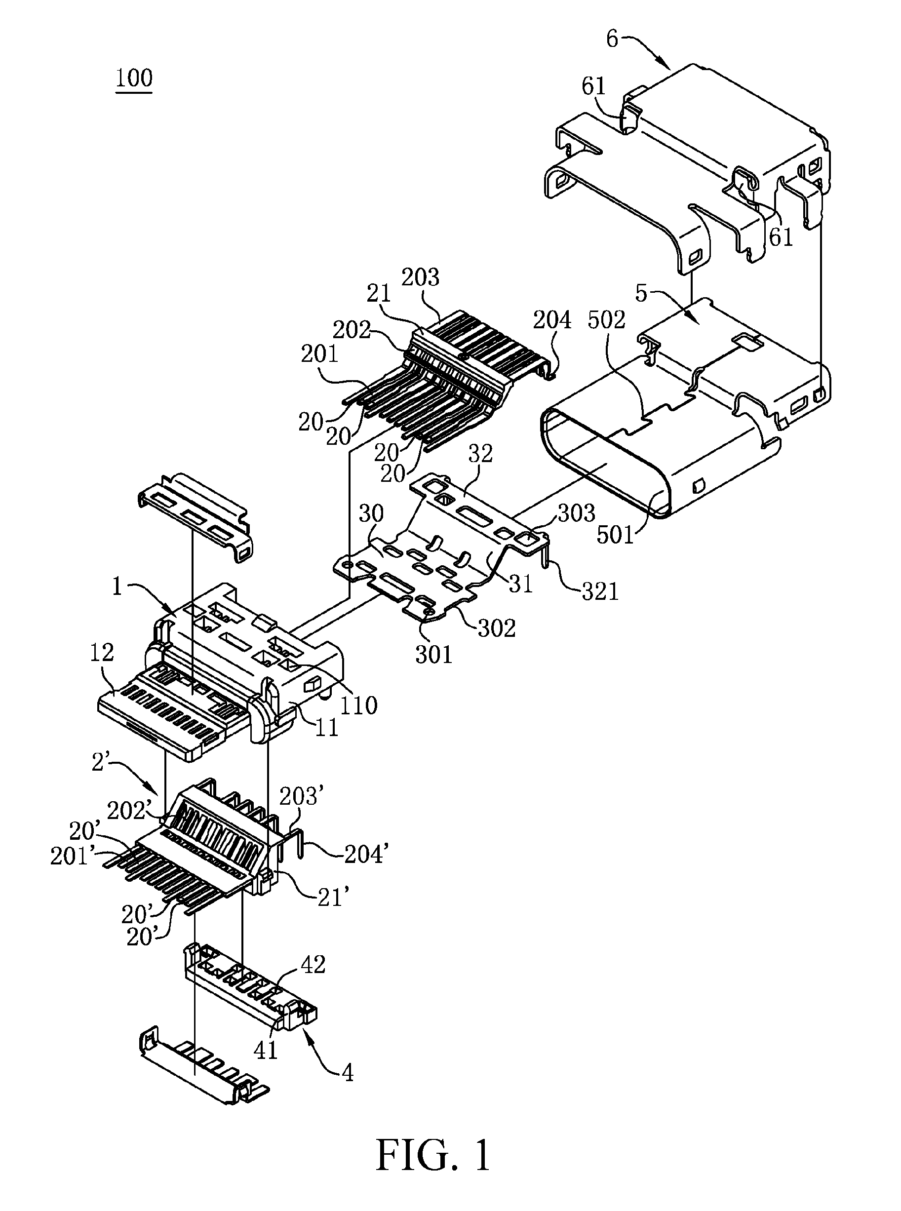 Electrical connector with a positioning member