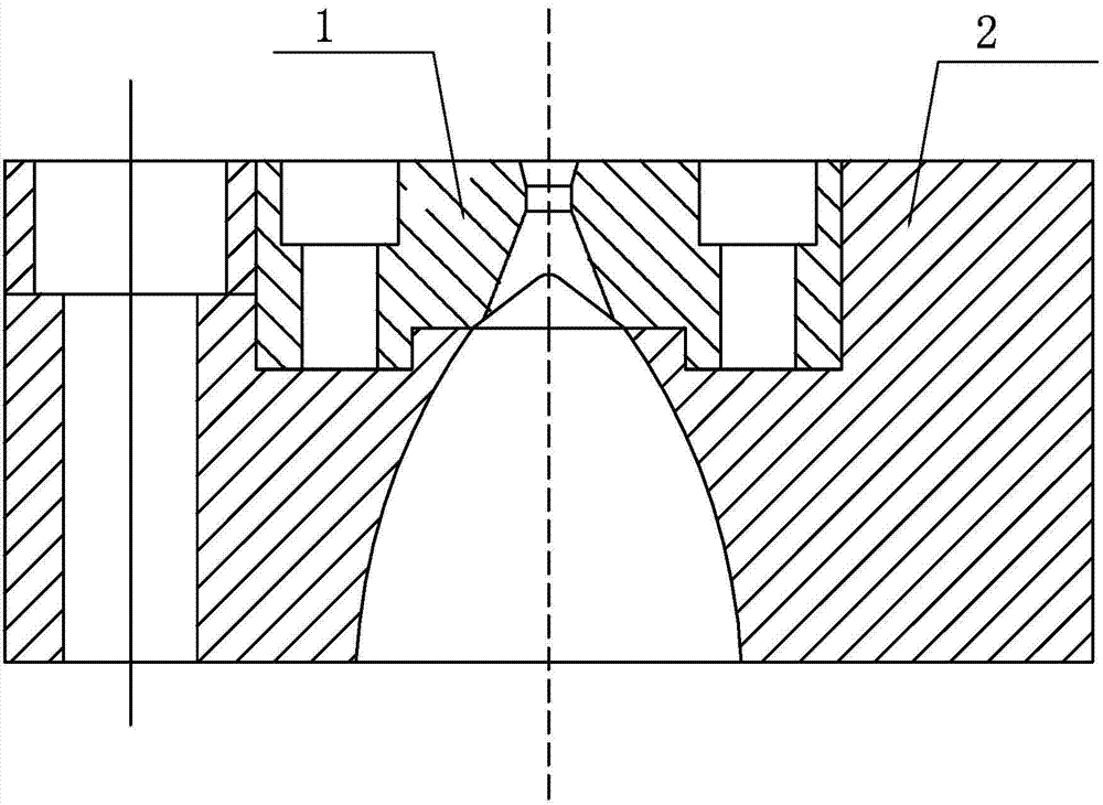 Forming mold for novel polyolefin master batch production line