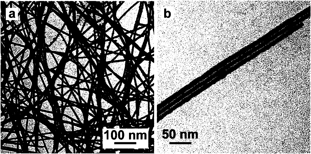 Preparation method of ultrafine single crystal platinum nanotube with ultrathin tube wall of 1nm and openings in two ends