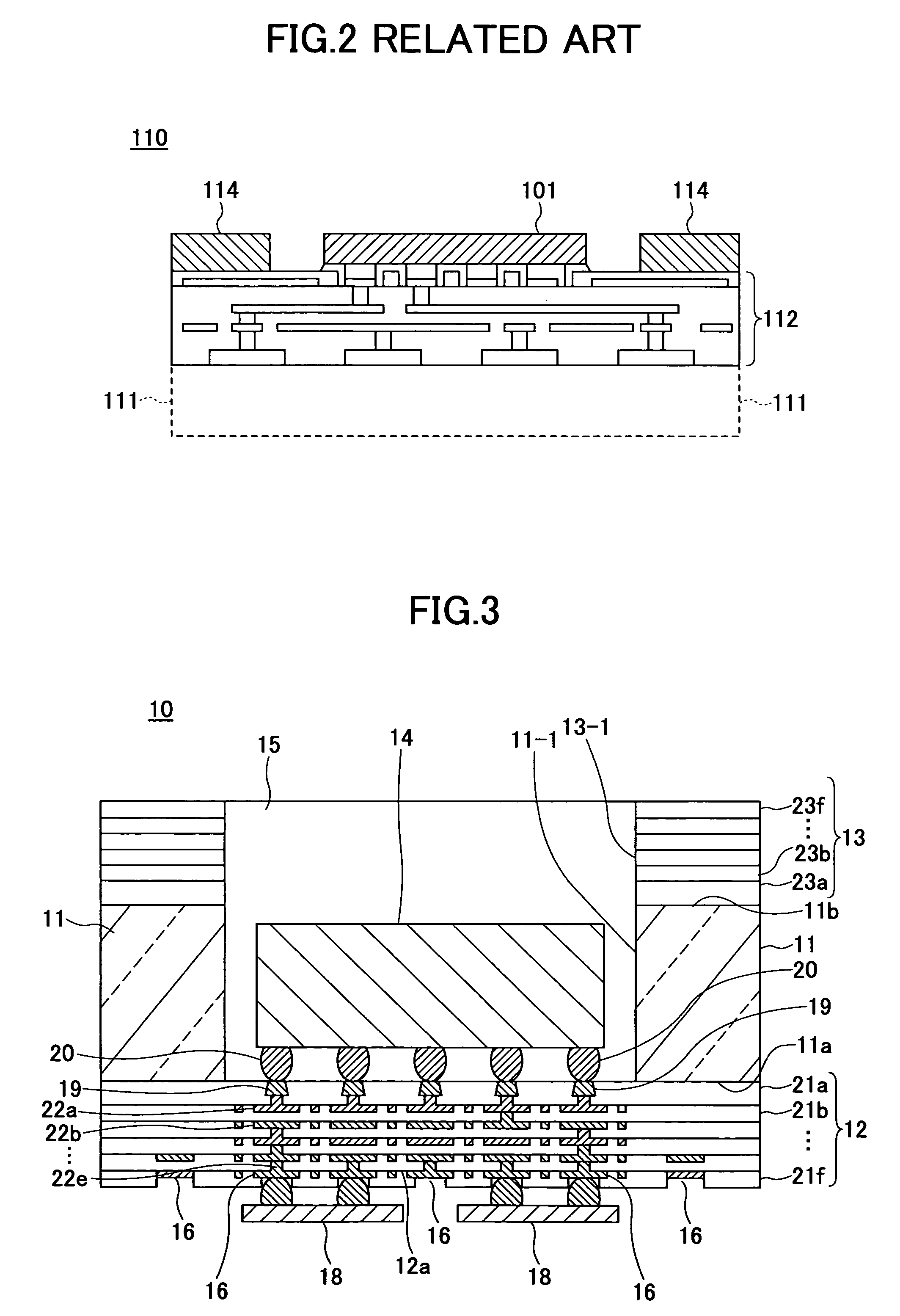 Semiconductor device having multilayer printed wiring board