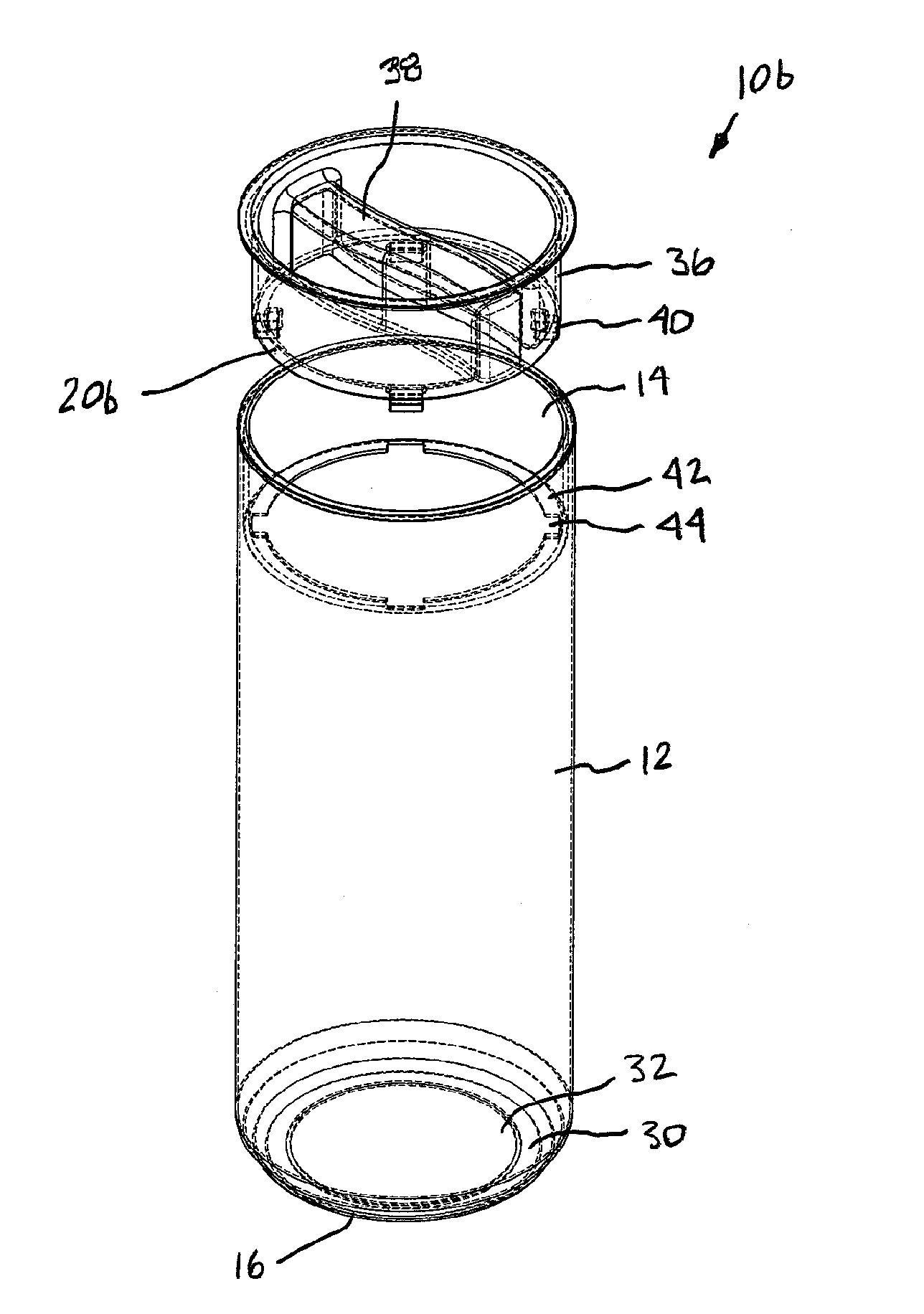 Beverage container with recessed lid and breathable seal
