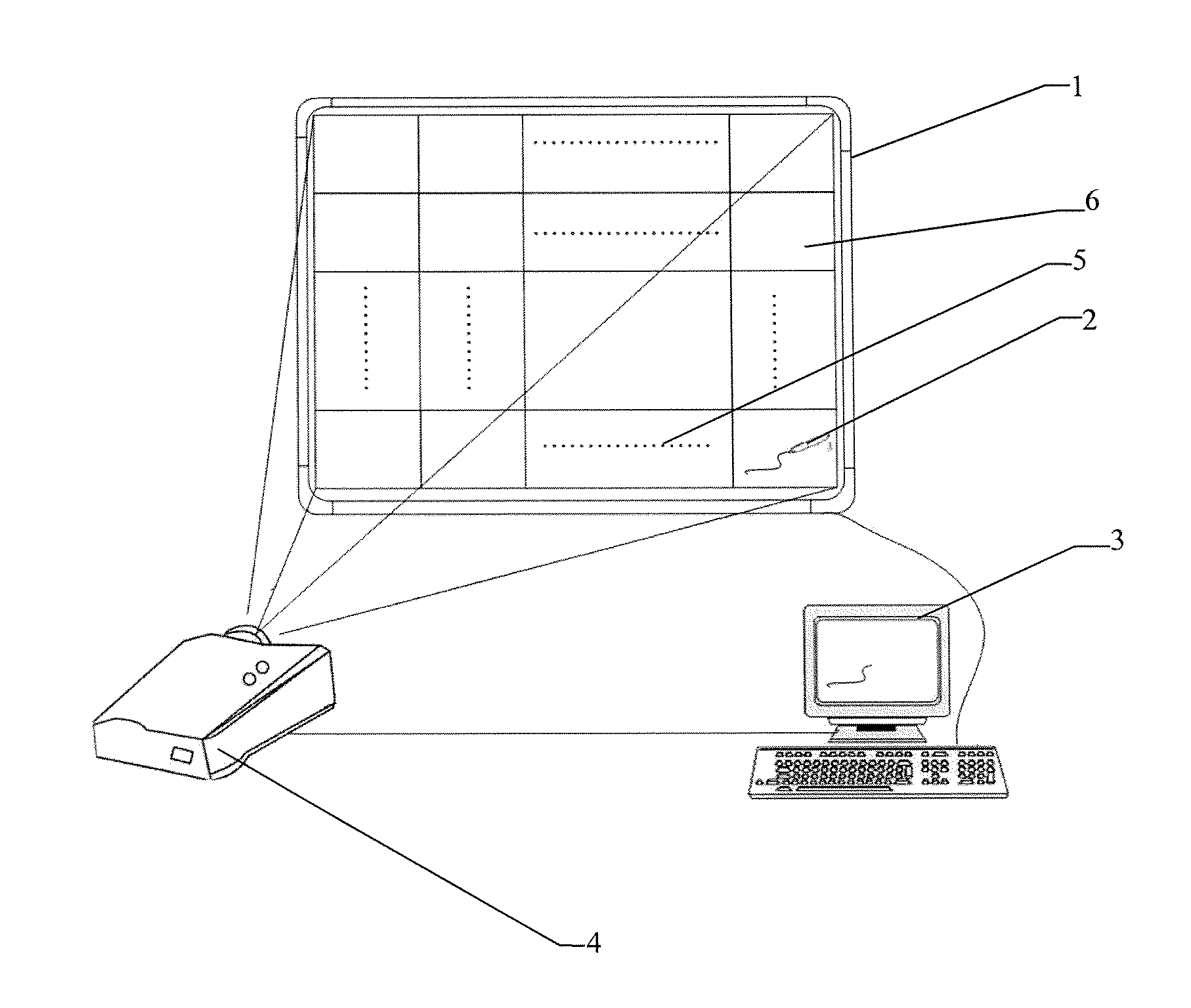 Large Screen information interactive system and method of use