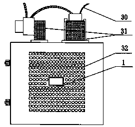 Microwave and electric heating combination-type coffee roasting device