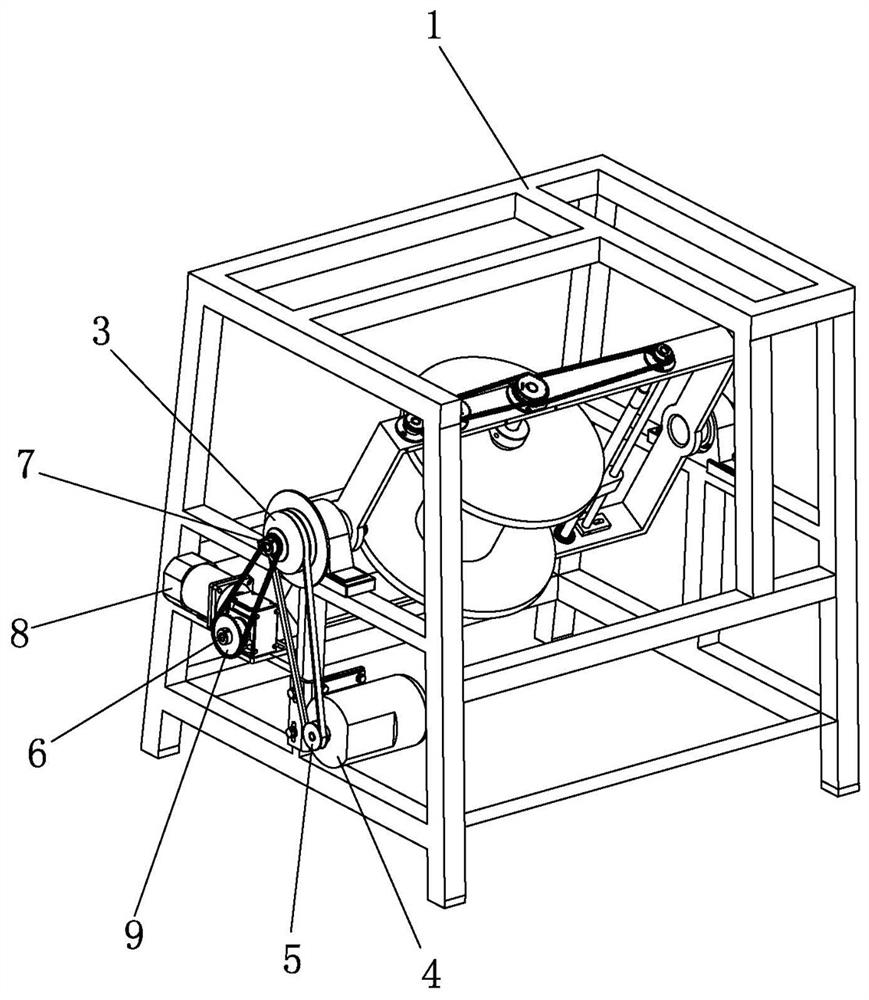 Embedded stranding machine with compact structure