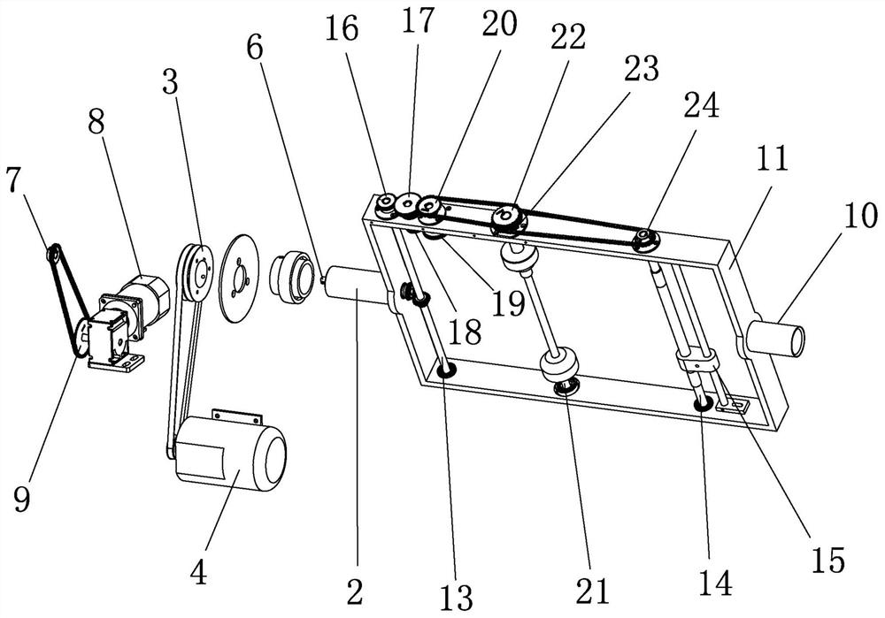 Embedded stranding machine with compact structure