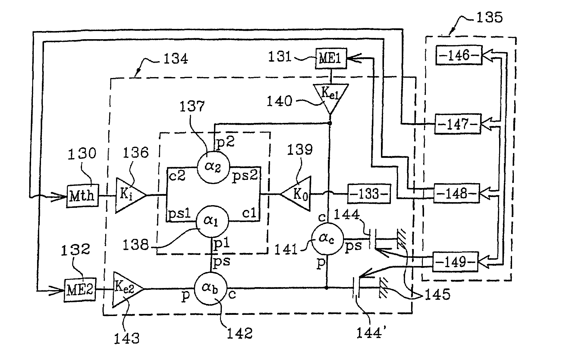 Infinitely variable transmission with power branching, with electric selector