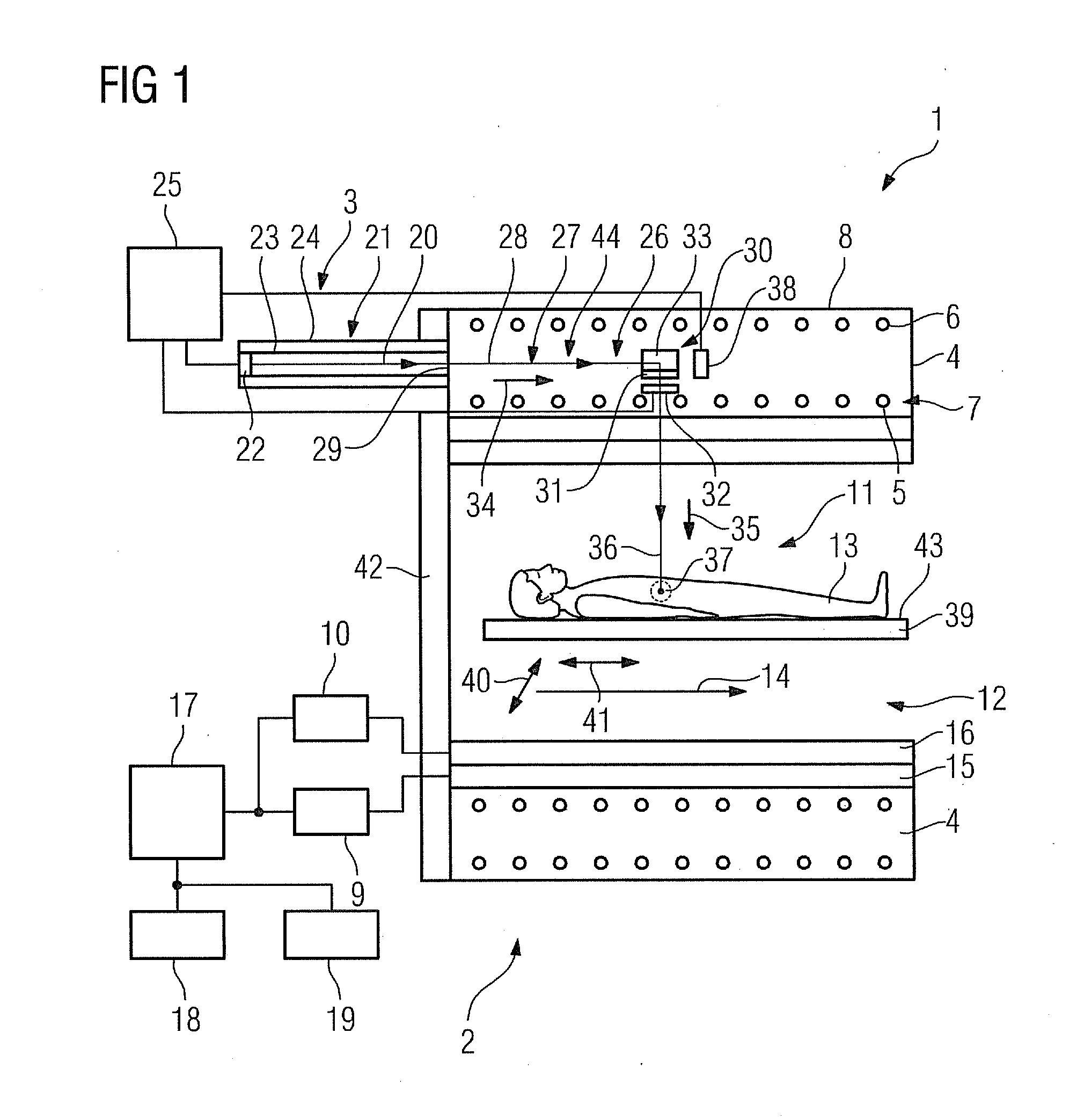 Apparatus Having a Combined Magnetic Resonance Apparatus and Radiation Therapy Apparatus
