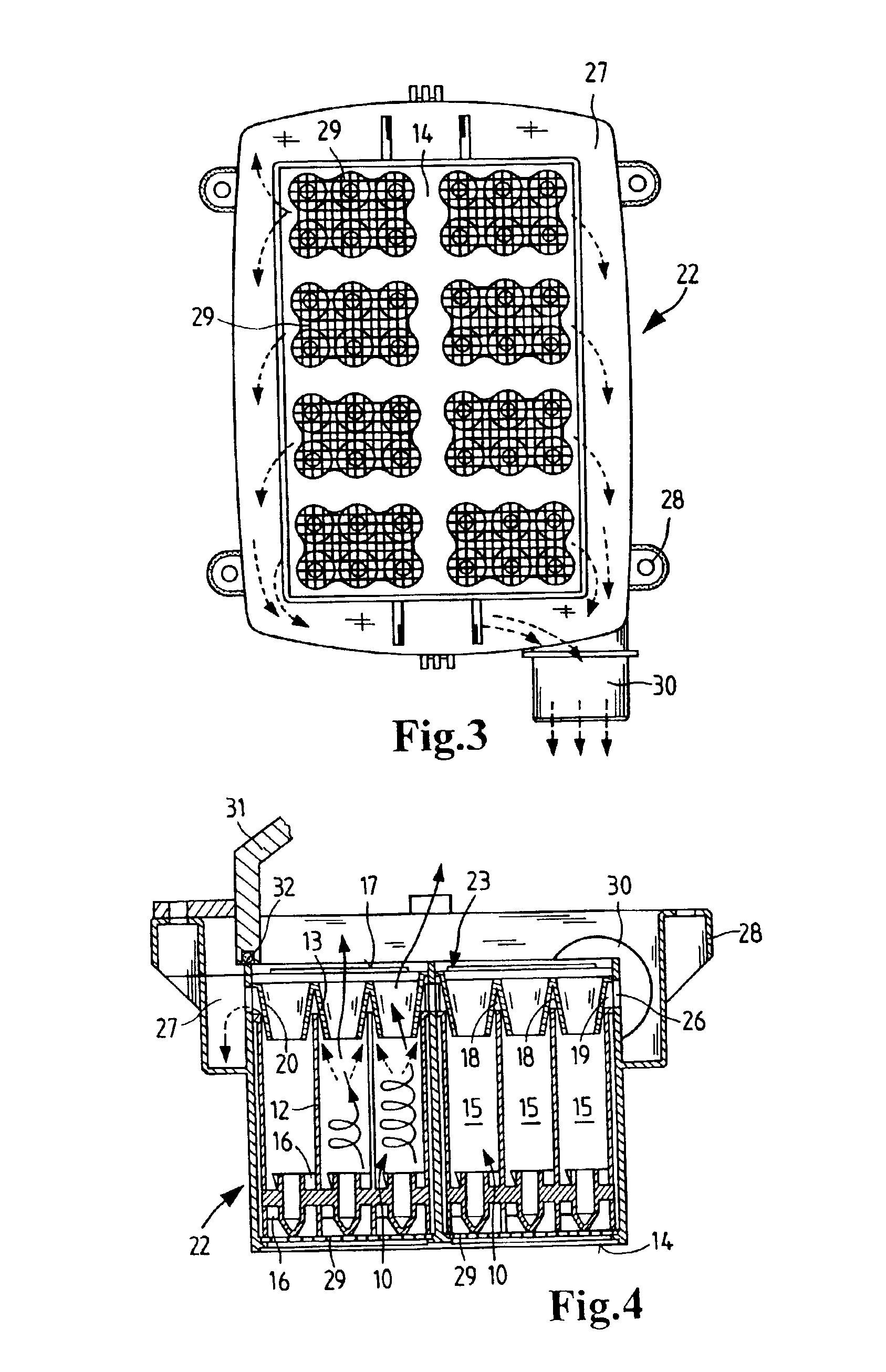 Multicell cyclone and method for producing it