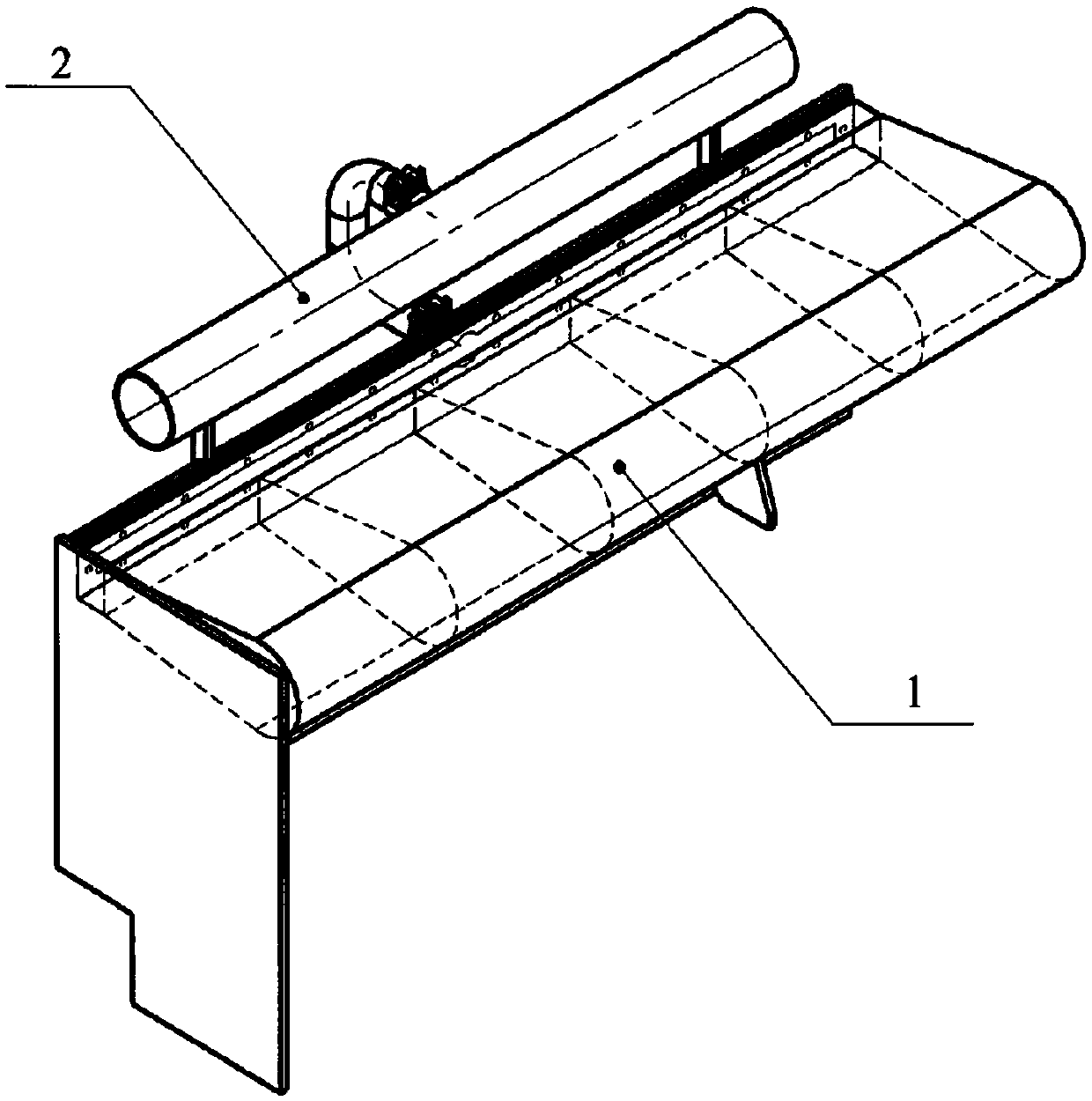 Containment building separation system at a nuclear power plant