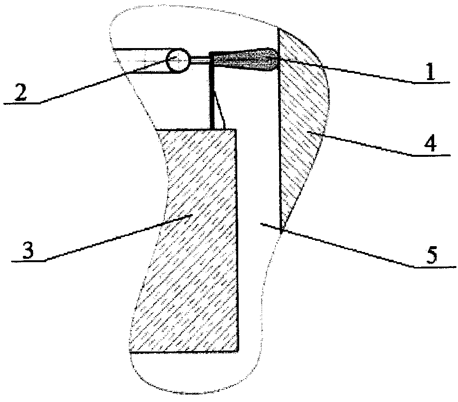 Containment building separation system at a nuclear power plant