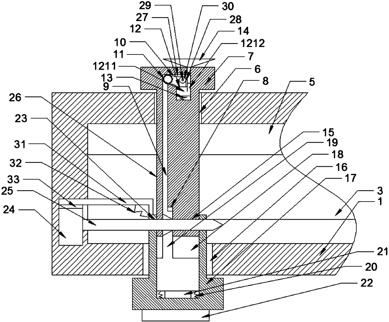 Ceiling lamp connecting device