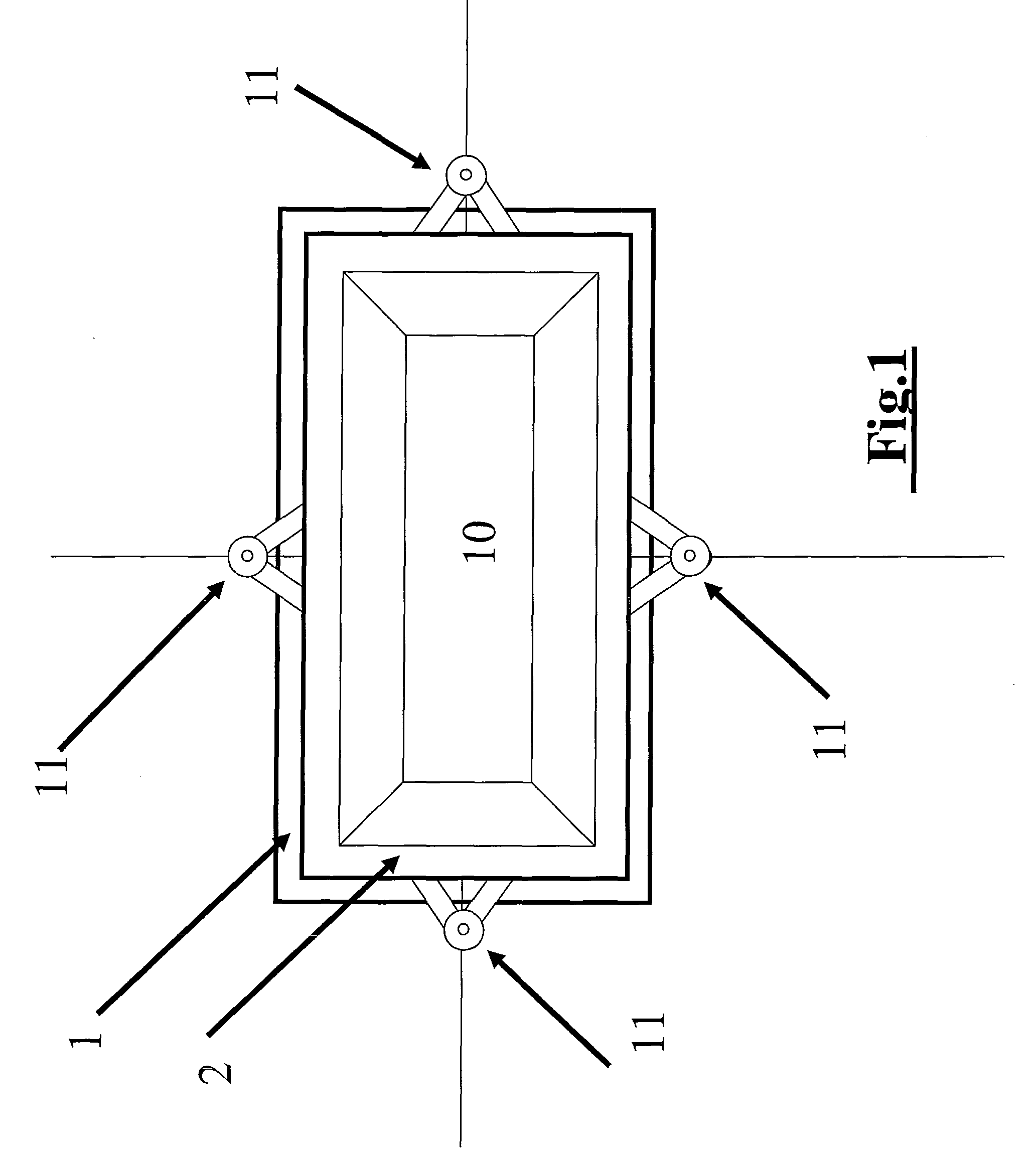 Frictional damper for damping movement of structures