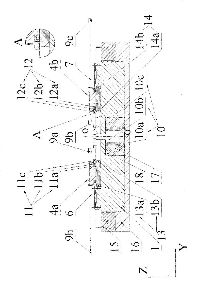 Double-stage revolving and switching method and apparatus based on independent synchronic direction-regulation