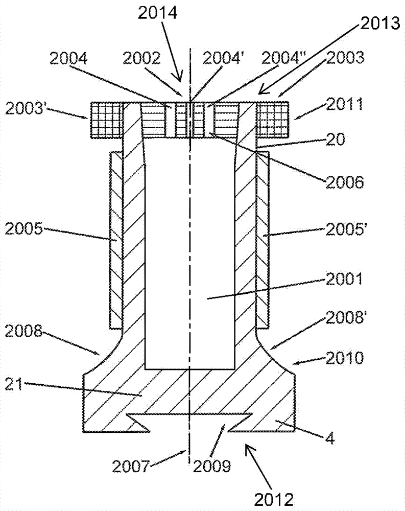 Hammer head and forging hammer