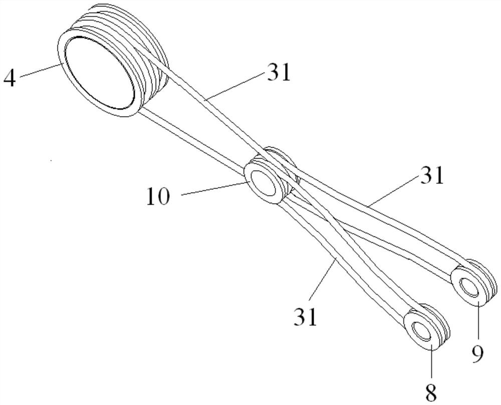 Light-weight large-load commercial vehicle stabilizer bar and suspender assembly and preparation method thereof