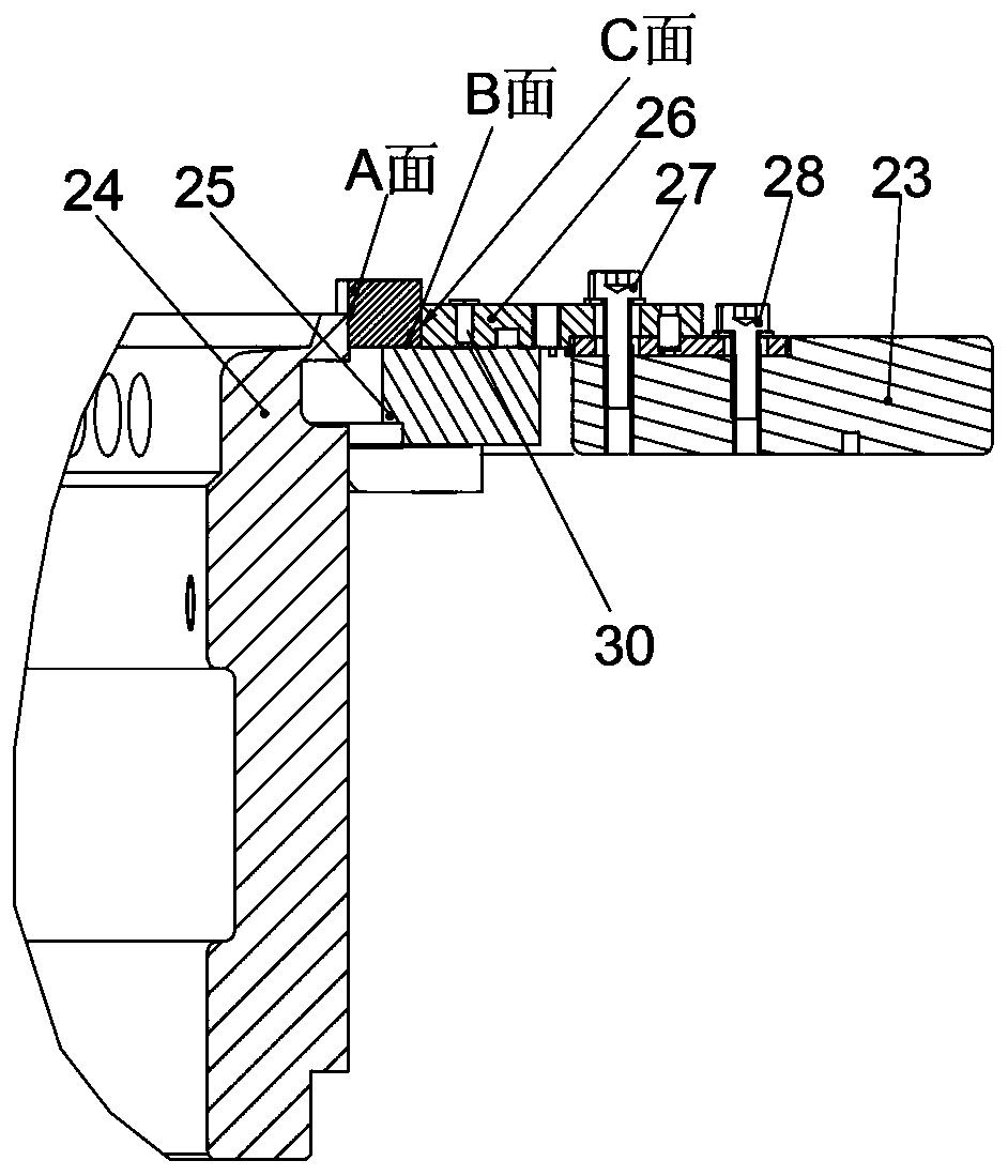 Triangle adjustment tooling and adjustment method for sinker of circular knitting machine