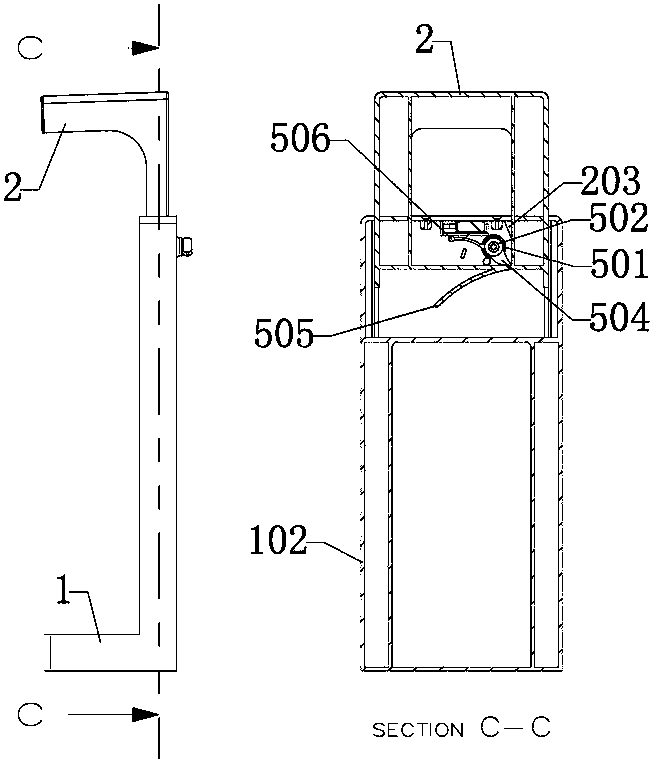 Cigarette shelf opening lock and method for realizing cigarette shelf opening and selling through such mechanism
