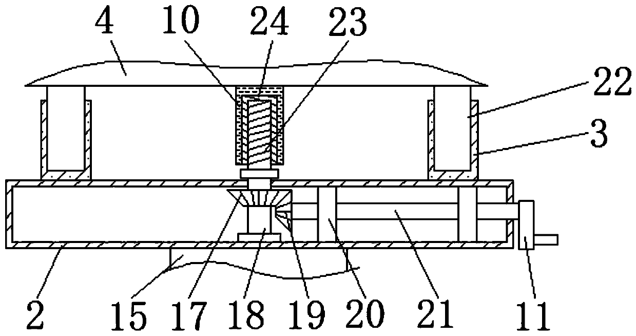 Angle adjusting mechanism for demonstration of teaching projector and application method thereof