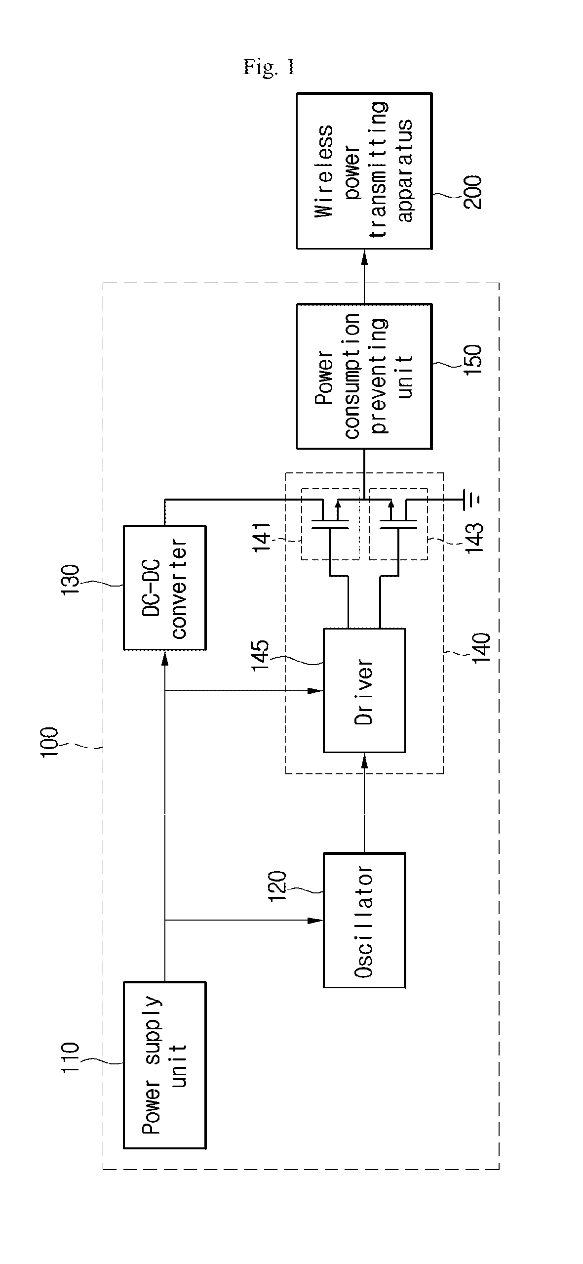 Electric power supplying device, of a wireless electric power transmission apparatus and method for supplying electric power