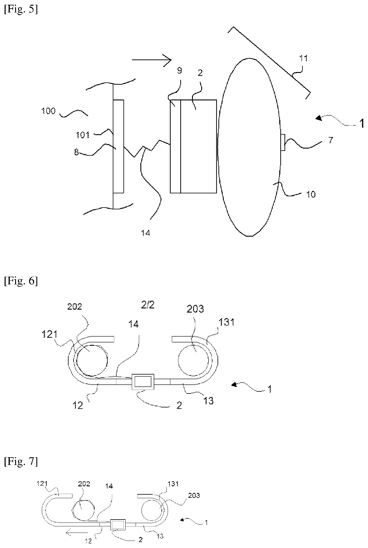 Device for detecting and geolocating a container that has gone overboard