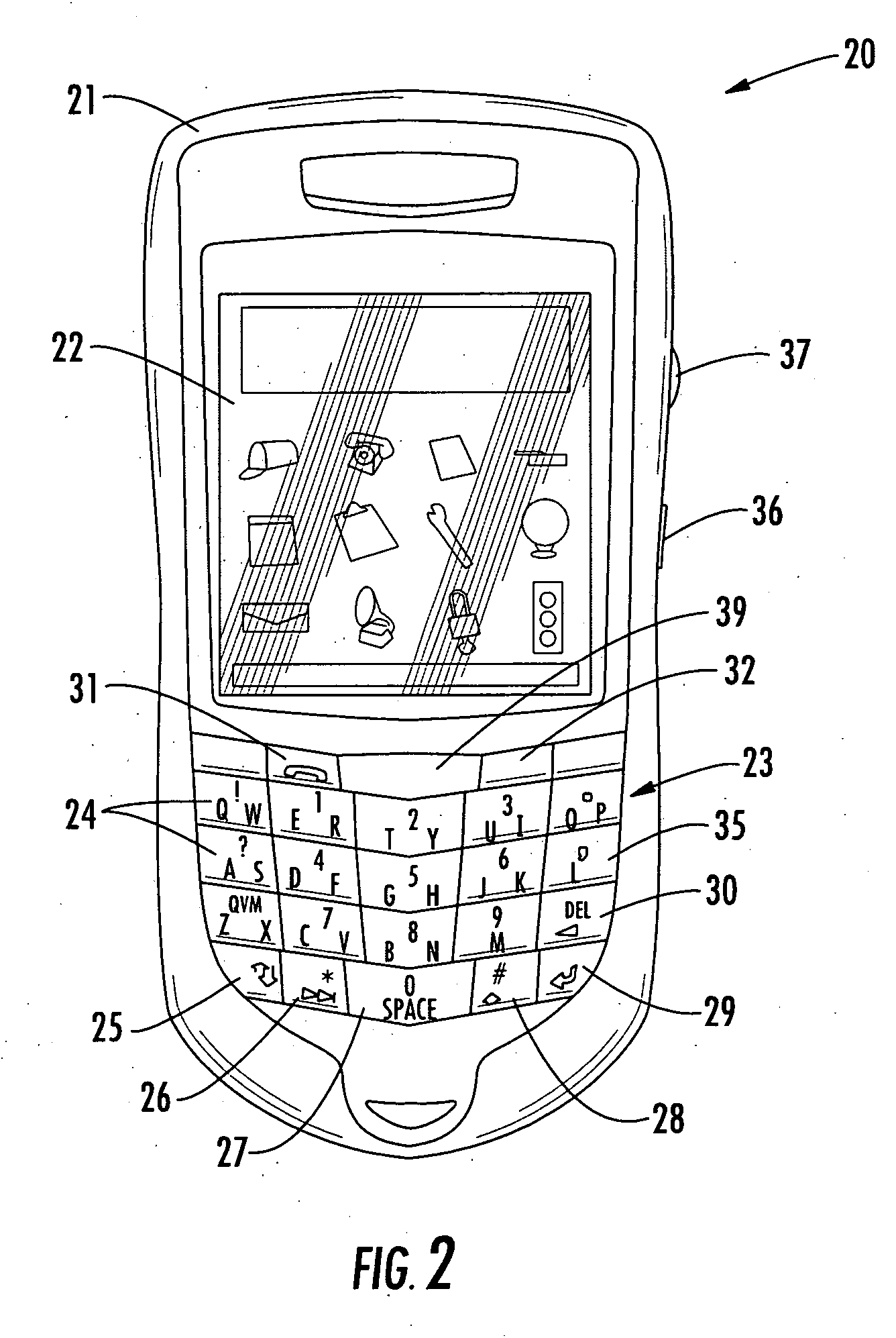 Mobile wireless communications device with reduced interfering energy into audio circuit and related methods