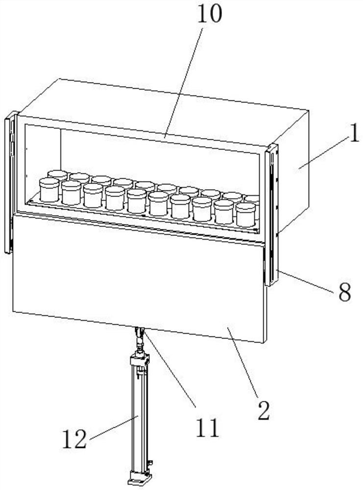 Automatic sealing cabinet