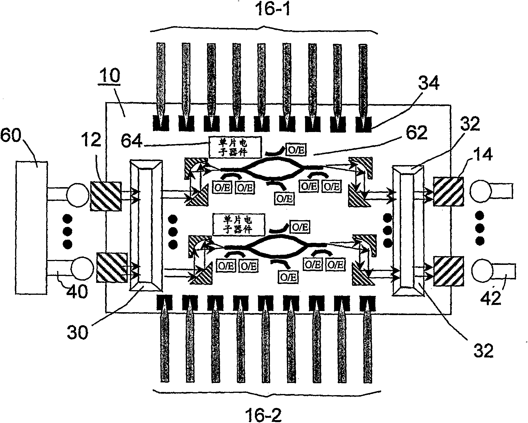 Wafer-level opto-electronic testing apparatus and method