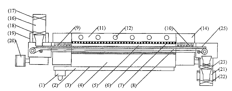 Microwave continuous freeze-drying system