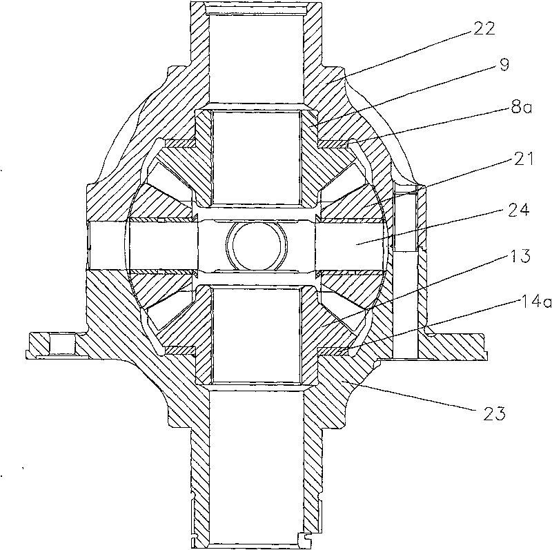 Differential gear pad-choosing measuring system and measuring method
