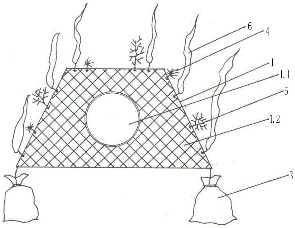 Portable combined artificial fish shelter great wall