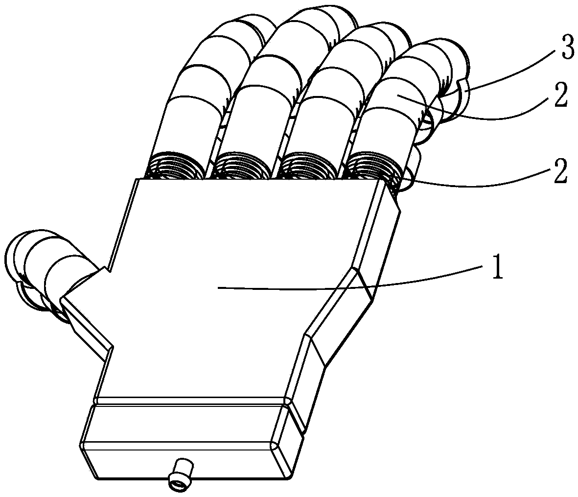 Human hand-imitated type rehabilitation manipulator