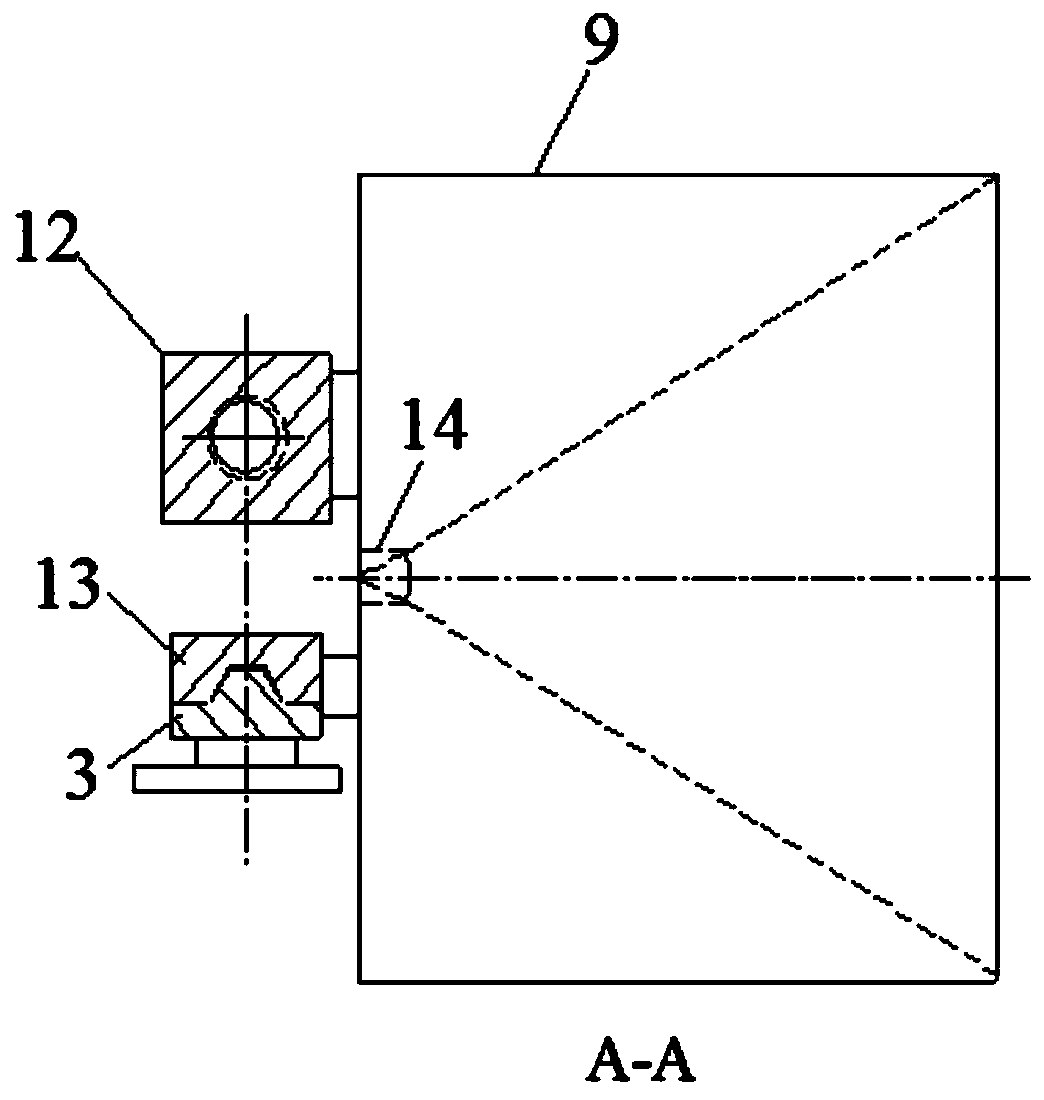 Novel horizontal displacement laser measuring device and measuring method for building structure