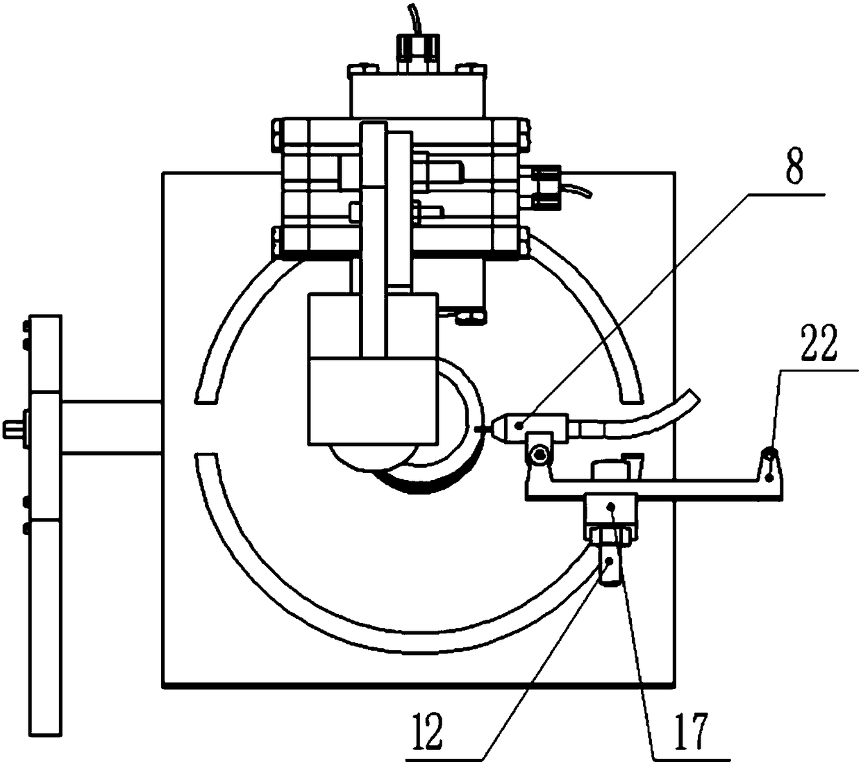 Machine head structure of multifunctional tube-tube full-position automatic TIG welding