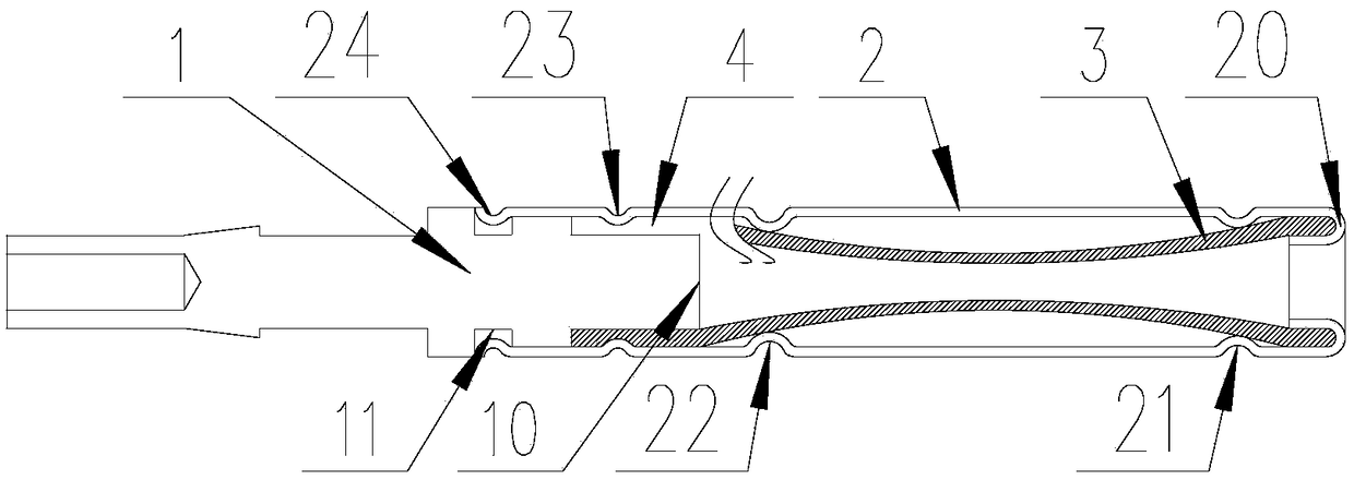 Tight arrangement wire spring socket and processing method