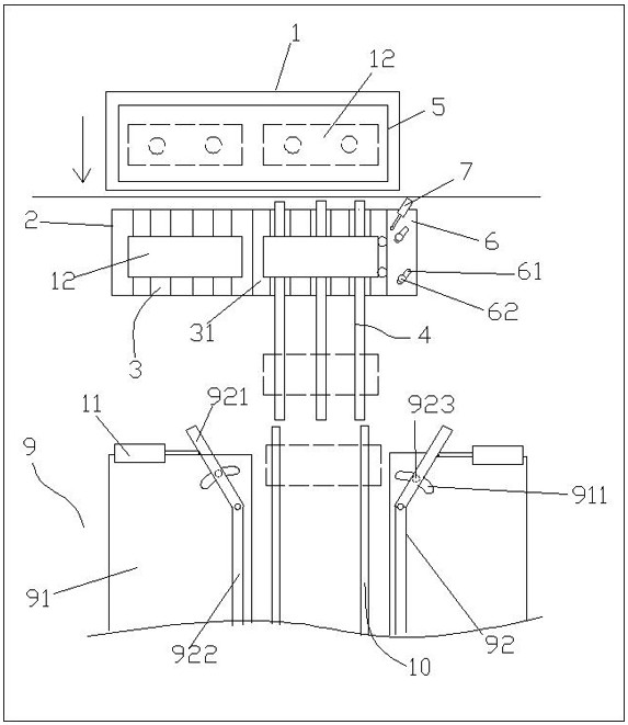 Automatic artificial board drilling device and working method thereof