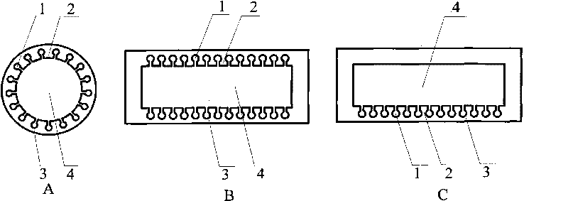 Liquid absorbing core for embedded channels of heat pipe