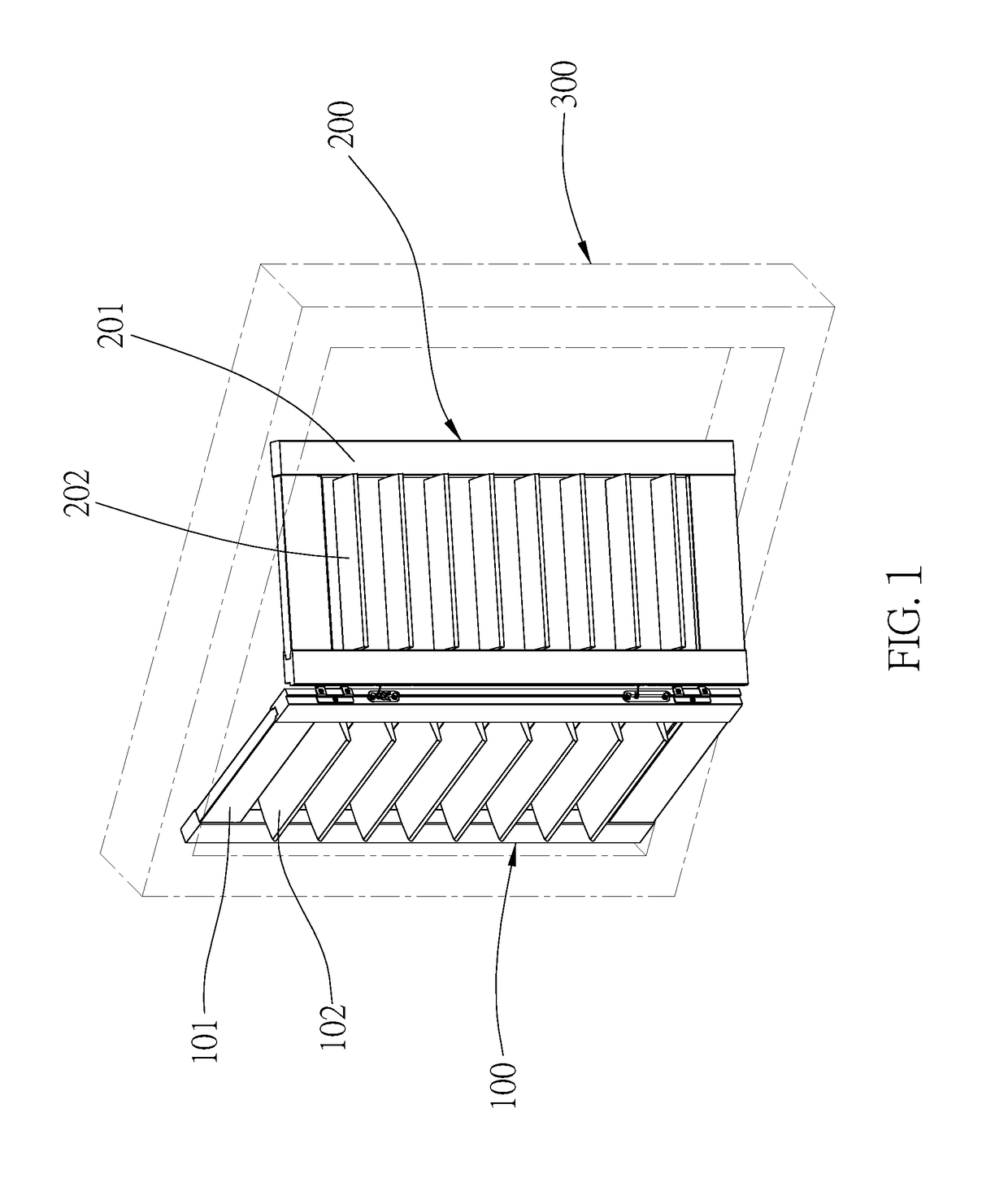 Automatic closing structure for slats of sash