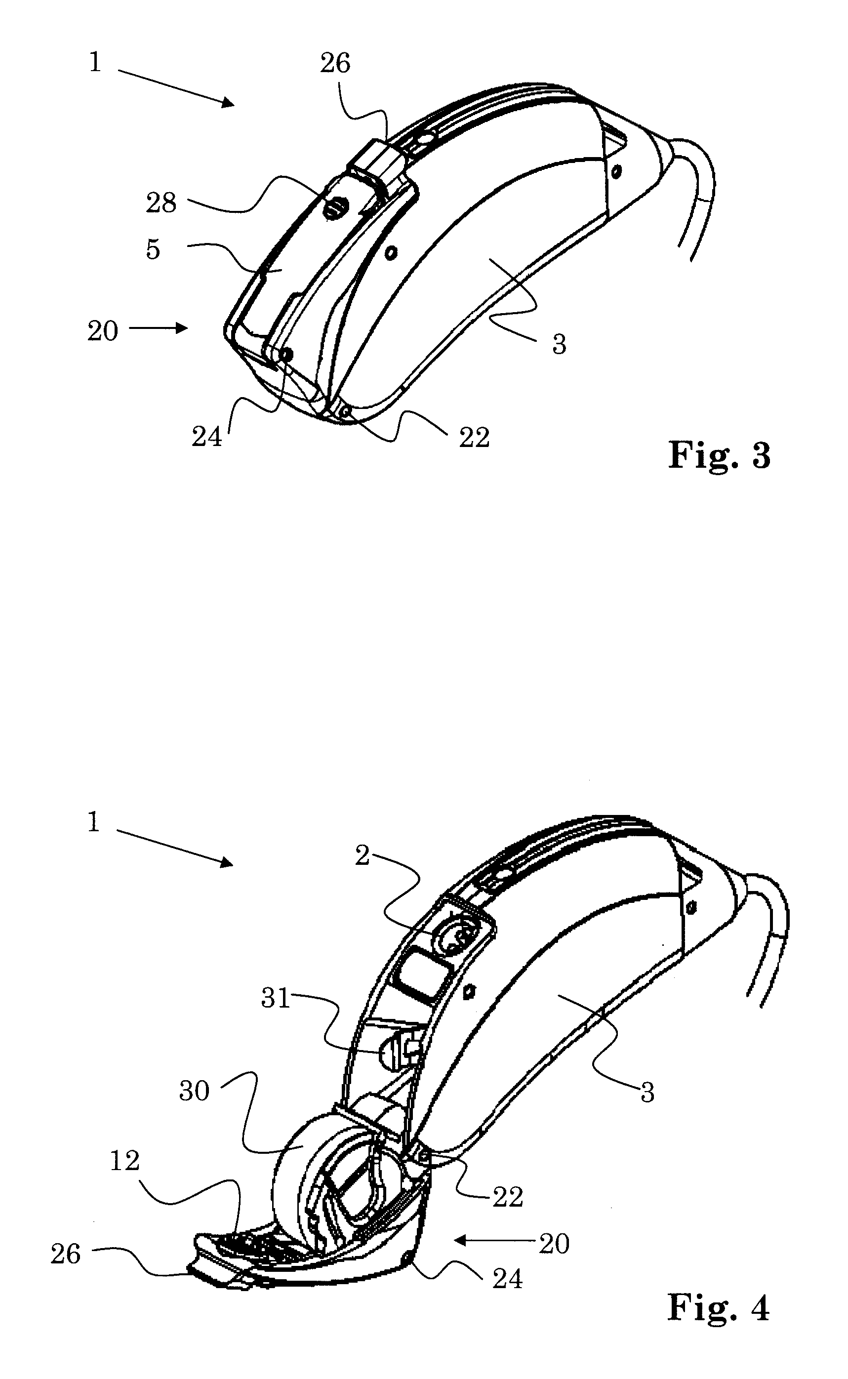 Hearing device with user control