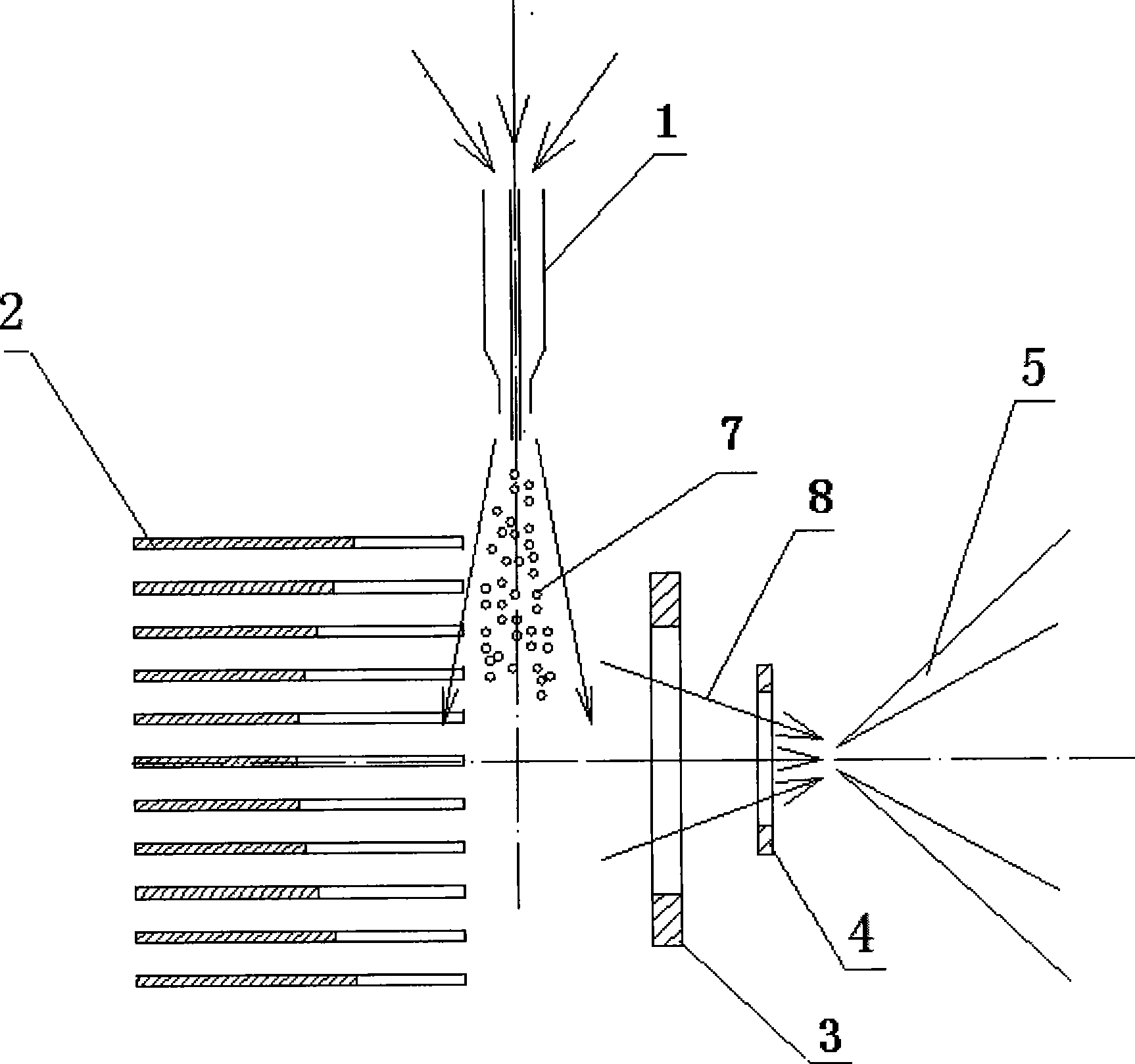 Open type atomizing field desorption ionization method and apparatus thereof