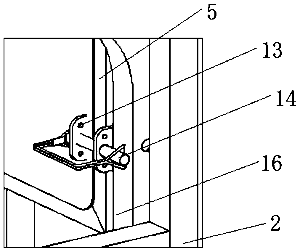 Novel foldable aerial working truck platform and aerial working device