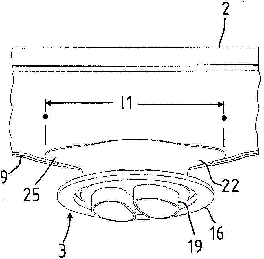 Exhaust manifold for exhaust device of internal combustion engine