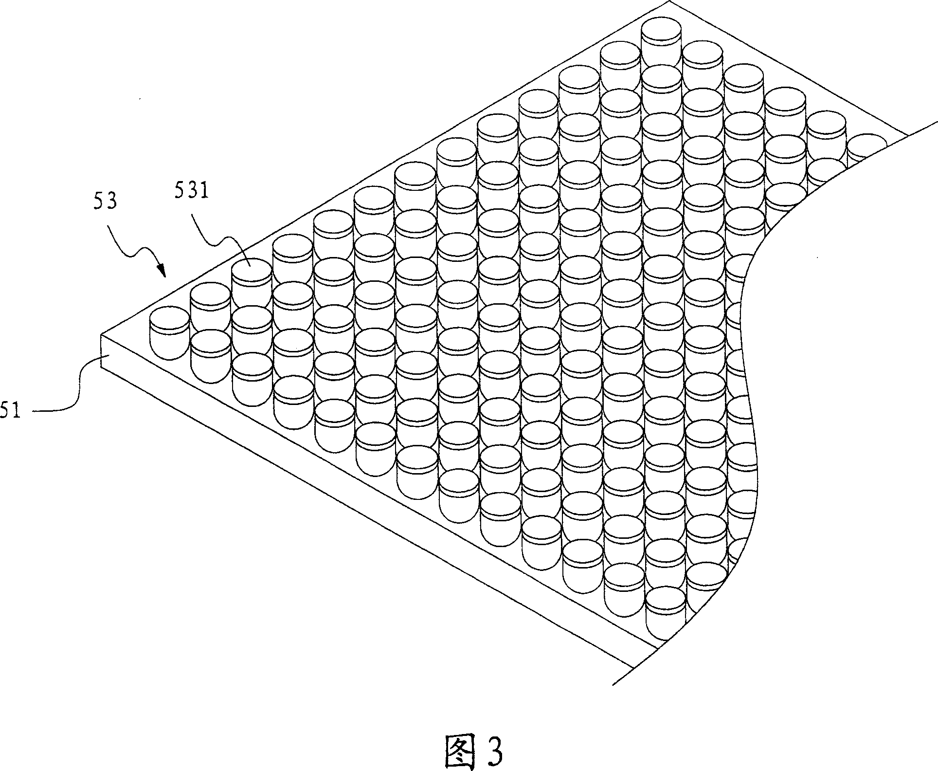 Backlight resource module of liquid crystal display with luminous element array